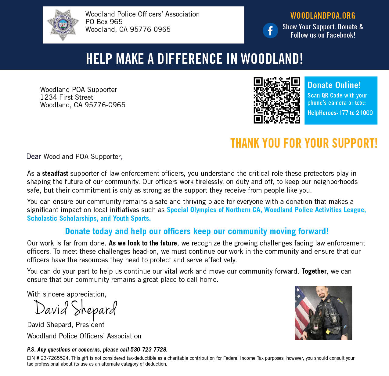 Donation Letter